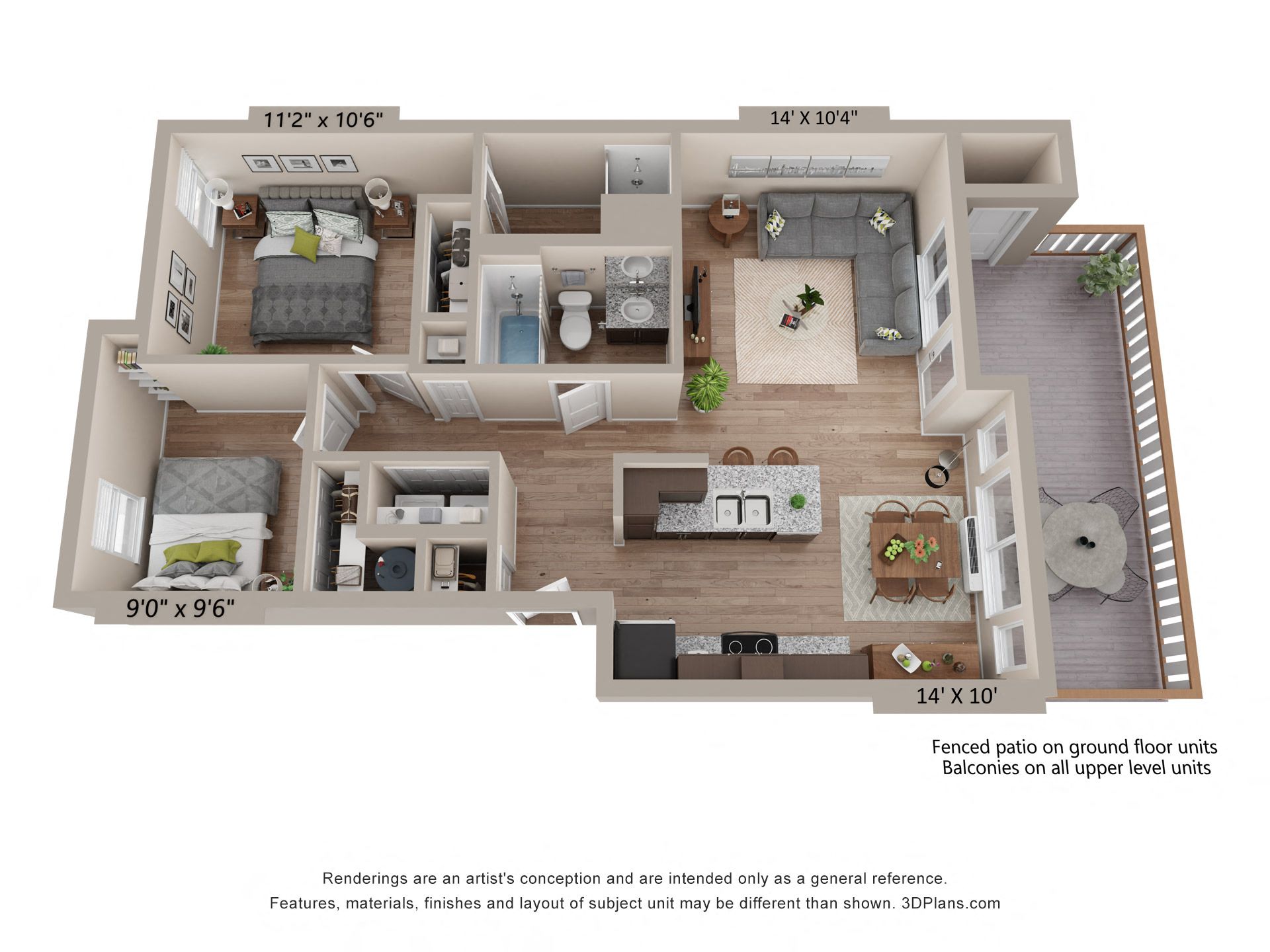 a floor plan is shown with a bedroom and a living room